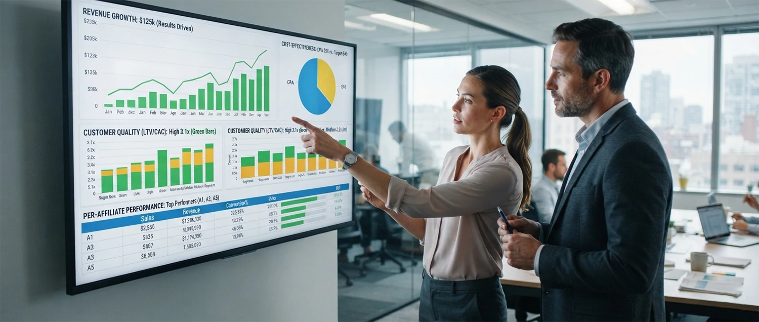 An affiliate program measured by results driven