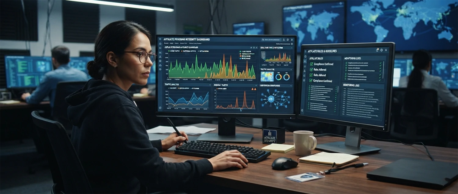 An affiliate program protected against fraud and abuse with clear rules, careful tracking, and monitoring