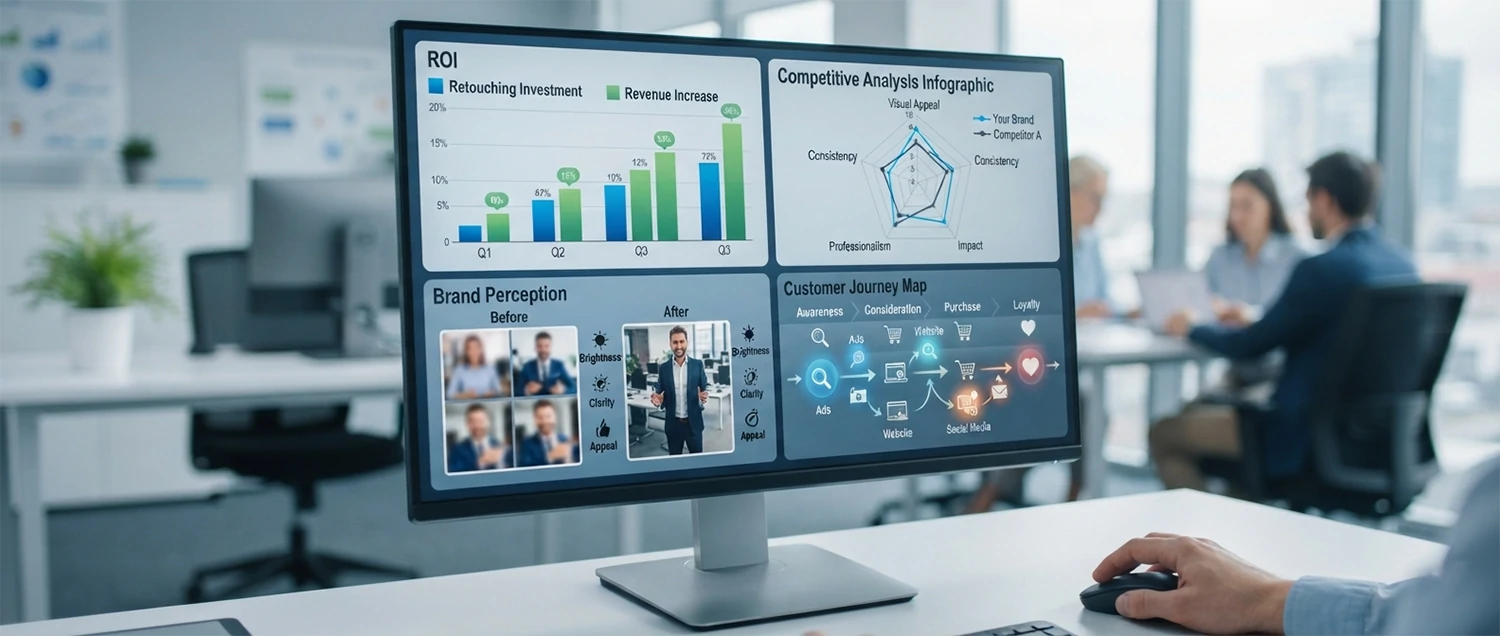 Business impact dashboard showing key metrics