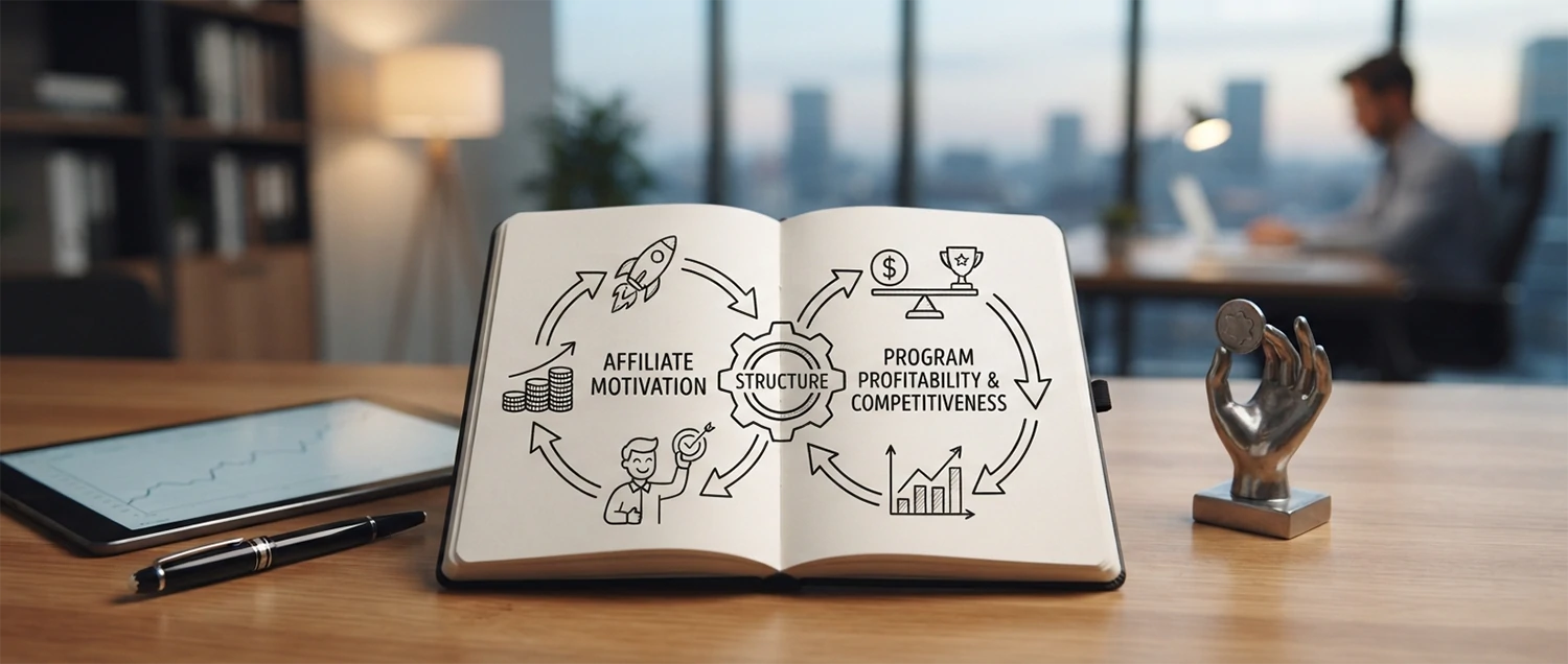 Commission structure balancing motivating affiliates with keeping the program profitable and competitive
