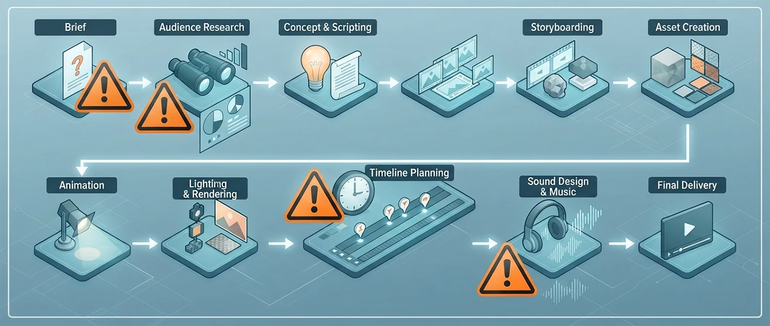 Common Mistakes to Avoid in 3D Motion Graphics