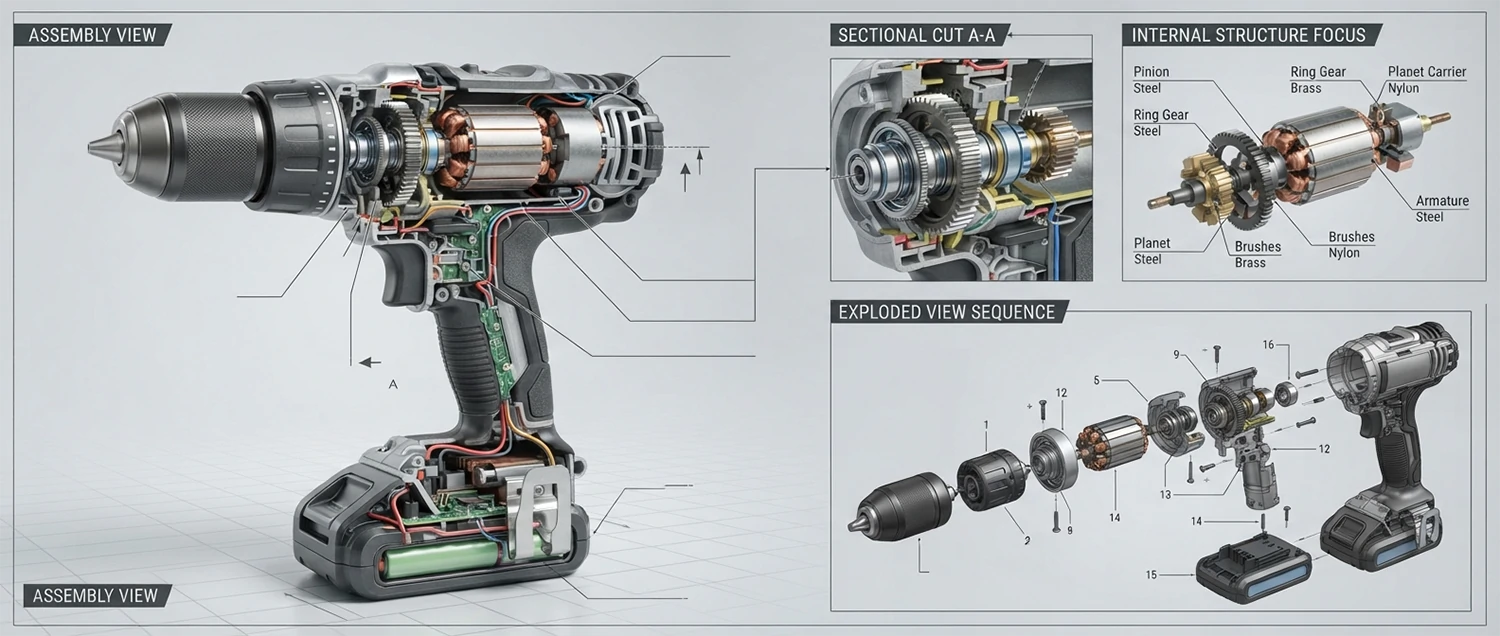 Cutaway and Exploded View Rendering