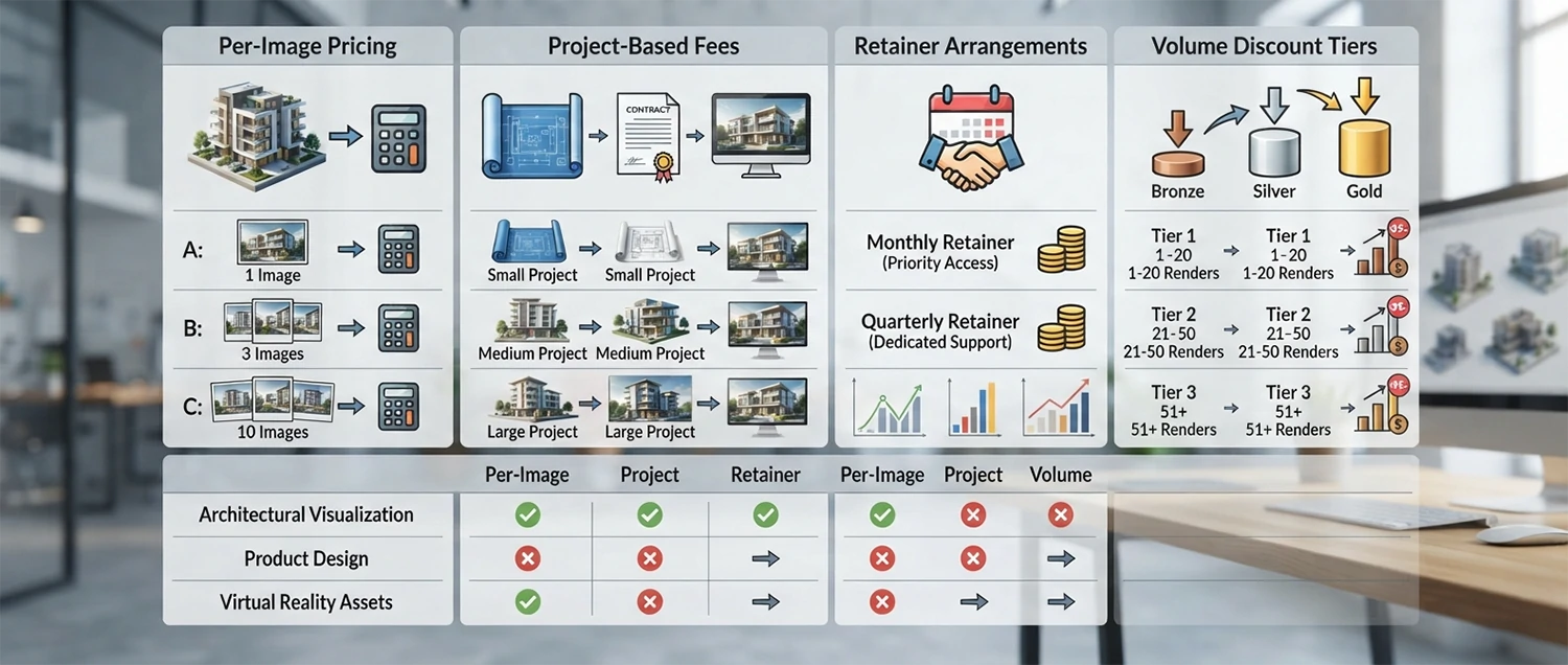 Pricing Models for Rendering Services