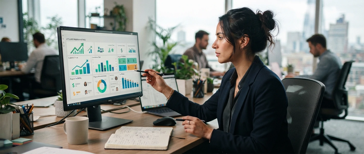 Program metrics—customers driven, commissions, profitability, top affiliates—guiding focus and optimization