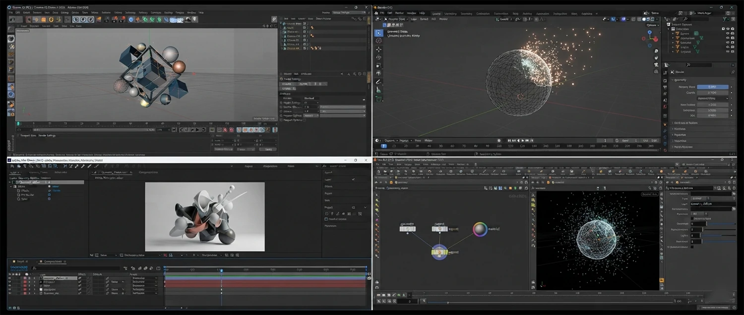 Software and Tools Powering 3D Motion Graphics