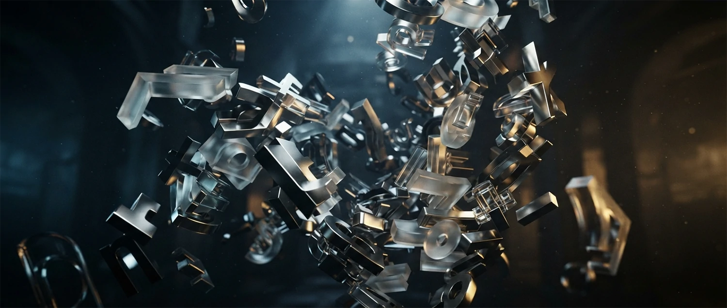 Typography and Text Animation in 3D Space