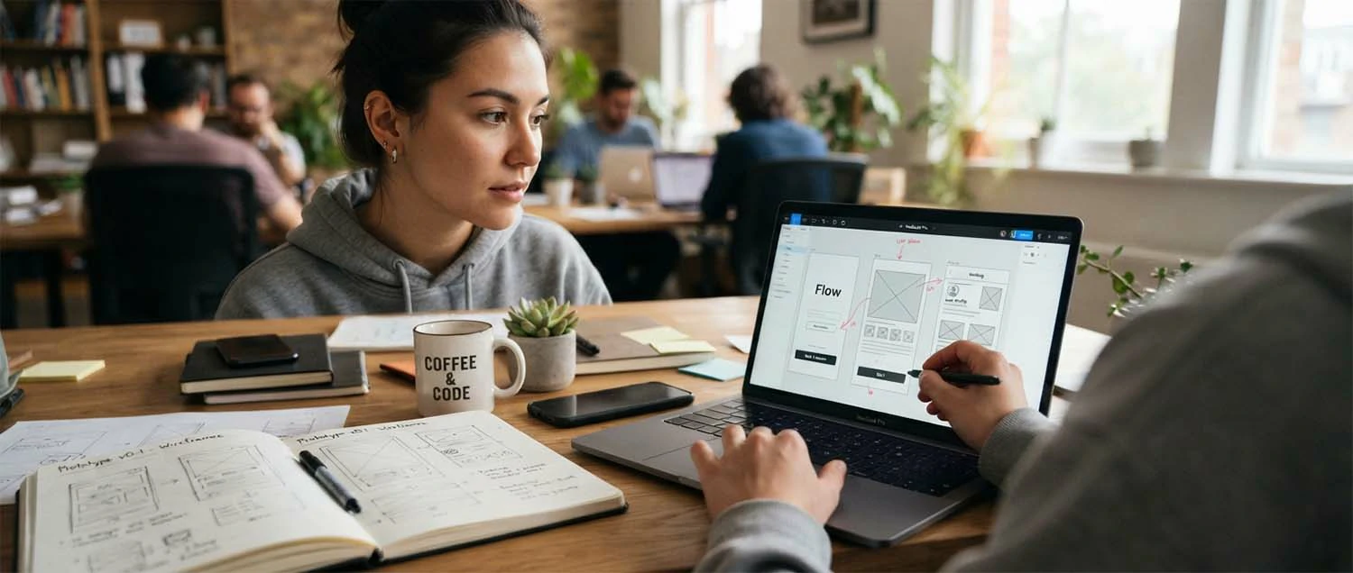 A design tested cheaply on screen before spending money on it