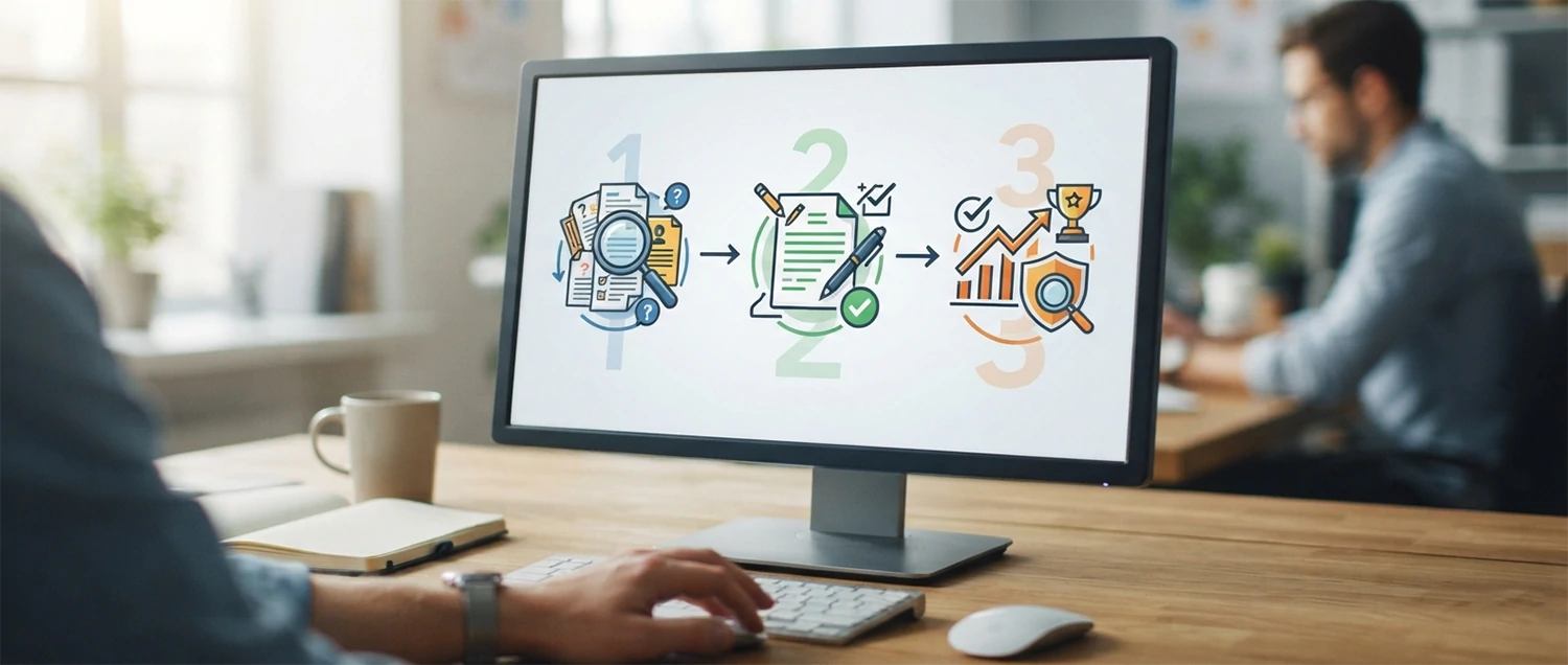 A three-phase workflow audit the questions