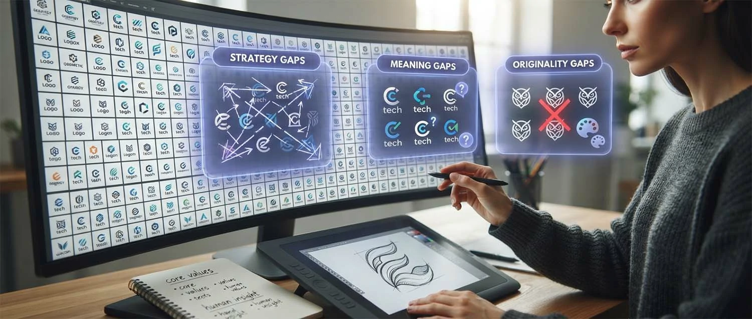 AI's gaps in strategy, meaning, and originality shown clearly