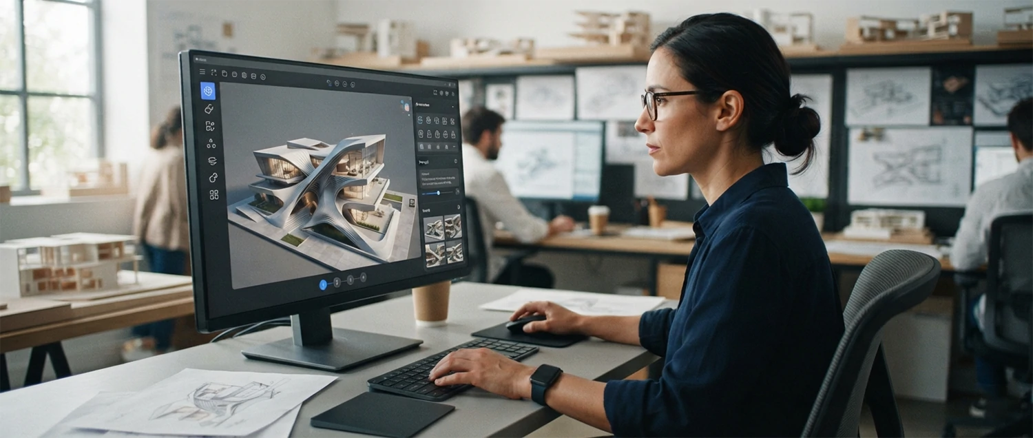 Getting started guide showing step-by-step process for using AI architecture tools