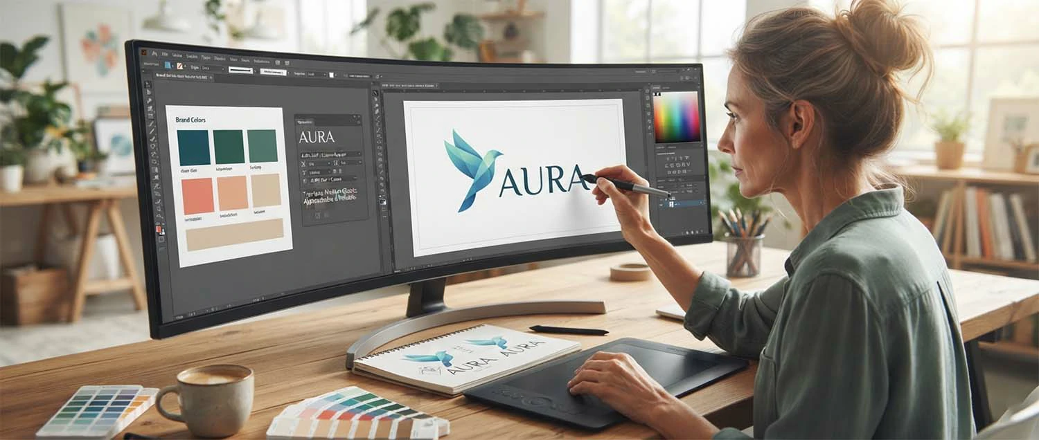 Logo colours and lettering chosen deliberately to fit a brand~1