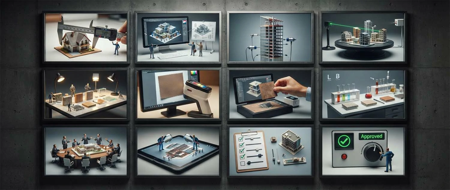 Quality control workflow showing model verification