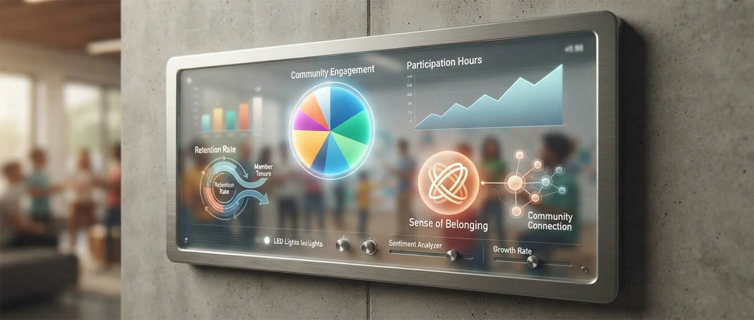 A dashboard of engagement, participation, retention